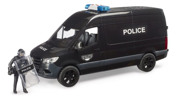 Policejní Mercedes-Benz Sprinter s těžkooděncem – Bruder 2685
