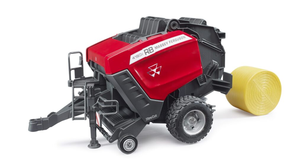 Lis na kulaté balíky Massey Ferguson RB 4180V – Bruder 2039
